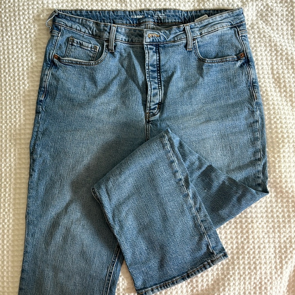 Old navy extra high rise kicker boot cut secret slim pockets size 16